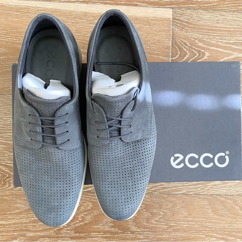 Ecco Irving Casual tie leather men shoes. Size 5-5.5